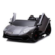 KINGTOYS.ca 2027 24V XXL Licensed Lamborghini Aventador 200 Watts Brushless Motor electric 2 Seater Kids Ride On Cars Leather Seat Tubeless Air Tires