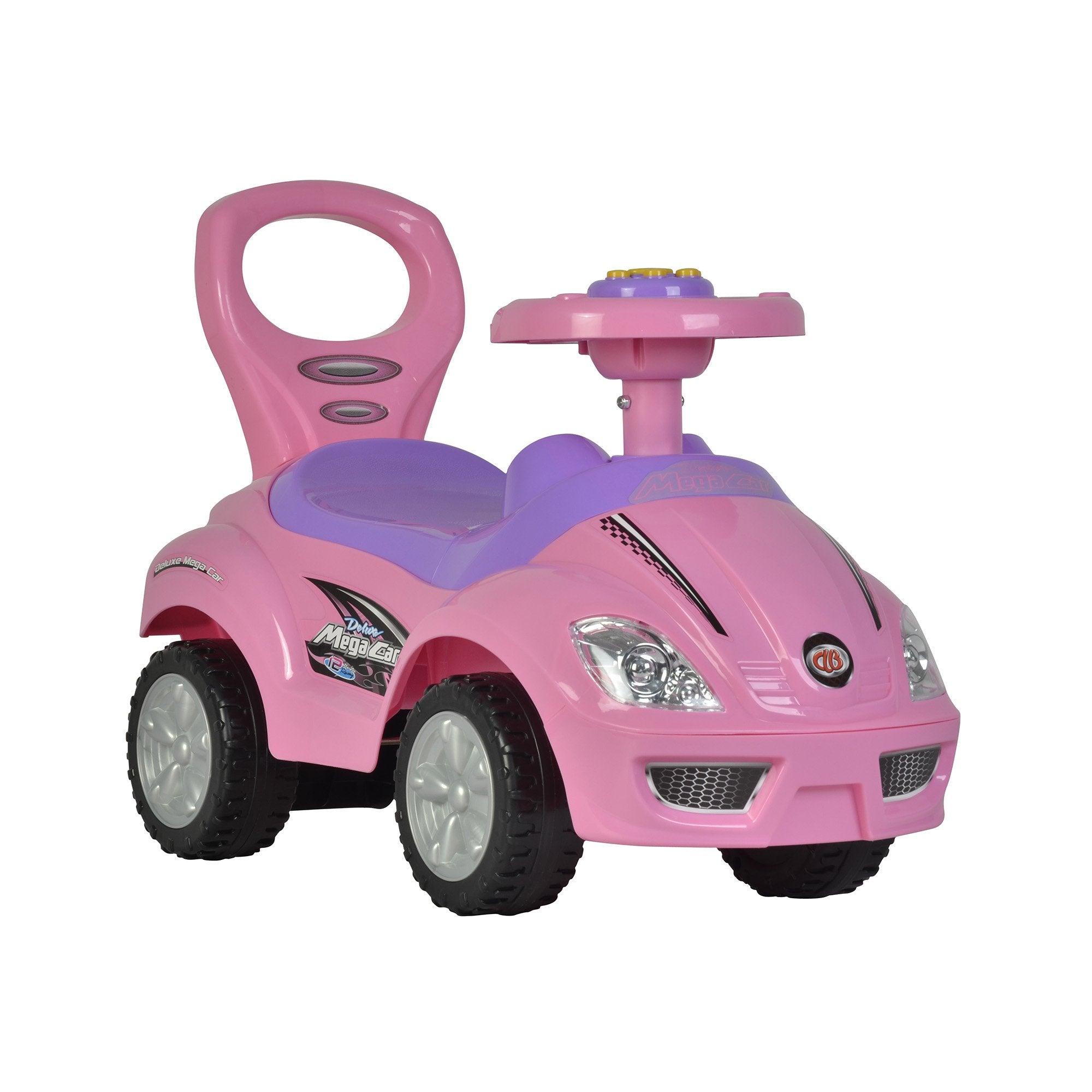 King Toys Deluxe Ride sur et poussez la voiture rose –