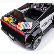 2024 12V Future Police Truck Kids Ride On 1 Seater SUV Cars RC