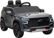 2024 Licensed 12V Chevrolet Tahoe Kids Ride On 1 Seater Cars Leather Seat & Rubber Tires RC