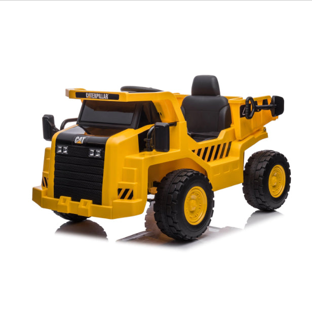 Licensed 12V CAT Electric Dump Truck Kids Ride On
