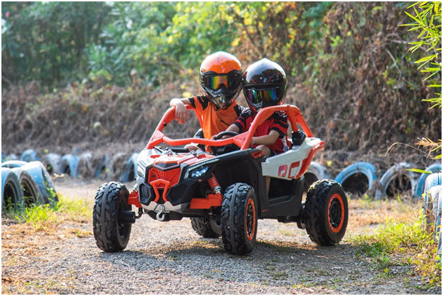 Experience Adventure with the 2024 Officially Licensed LX Performance Can-Am Maverick 2x24V 4WD Edition 2-Seater Pack Kids Ride-On Buggy