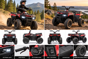 KINGTOYS.ca 2026 Titan Pro Edition 24V Kids Electric ATV – 200W Brushless Motor, Rubber Air Tires & Suspension