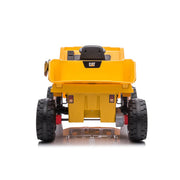 KINGTOYS.ca 2026 CAT Dump Truck 12V Kids Ride-On with Remote Control, Working Shovel & Realistic Construction Sounds With RC