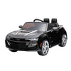 KINGTOYS.ca 12V Chevrolet Camaro 2SS Kids Ride On One Seater Electric Car with Leather Seat, Rubber Tires and RC