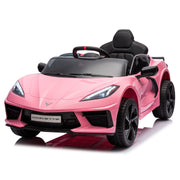 12V Chevrolet Corvette C8  Kids Ride On One Seater Electric Car with RC