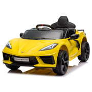 12V Chevrolet Corvette C8  Kids Ride On One Seater Electric Car with RC