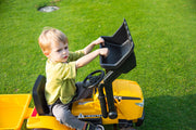 KINGTOYS.ca 2026 12V Excavator Tractor Trailer Kids Ride On One Seater Electric Truck with RC and Wagon