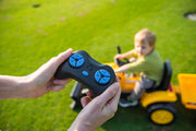 KINGTOYS.ca 2026 12V Excavator Tractor Trailer Kids Ride On One Seater Electric Truck with RC and Wagon