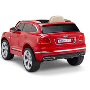 12V Licensed Bentley Bentayga Kids Ride On 1 Seater Car Rubber Tires Leather Seat With RC