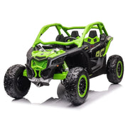 2027 Officially Licensed 2x24V LX Performance Can-Am Maverick 4WD Edition 2-Seater Pack Kids Ride on Buggy Eva Wheels Leather Seats RC