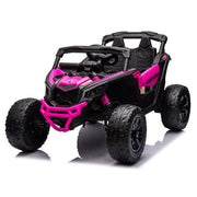 KINGTOYS.ca Licensed 24V Can Am Maverick Kids Ride On One Seater UTV, Rubber Tires, Leather Seat with RC