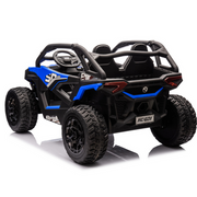 24V Power Mx Dune Buggy Kids Ride On 2 Seater Car 4WD, Rubber Tires Leather Seat With RC