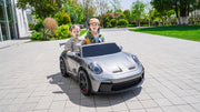 2026 Licensed 24V Porsche 911 GT3 Kids Ride On Car 2 Seater Upgraded Silent Motors With RC