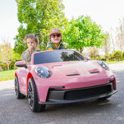2026 Licensed 24V Porsche 911 GT3 Kids Ride On Car 2 Seater Upgraded Silent Motors With RC