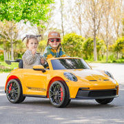 2026 Licensed 24V Porsche 911 GT3 Kids Ride On Car 2 Seater Upgraded Silent Motors With RC