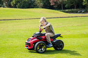 2026 Upgraded 24V Spider Bike 2 Seater Kids Ride on Motorcycle