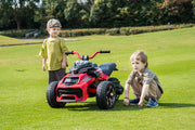2026 Upgraded 24V Spider Bike 2 Seater Kids Ride on Motorcycle