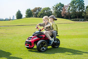 2026 Upgraded 24V Spider Bike 2 Seater Kids Ride on Motorcycle