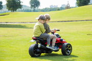 2026 Upgraded 24V Spider Bike 2 Seater Kids Ride on Motorcycle