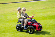 2026 Upgraded 24V Spider Bike 2 Seater Kids Ride on Motorcycle