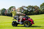 2026 Upgraded 24V Spider Bike 2 Seater Kids Ride on Motorcycle