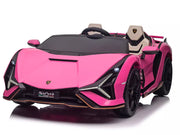 2026 Licensed 24V Luxurious Lamborghini Sian Kids Ride On Sport Car, Rubber Tires, Leather Seat, with Remote Control