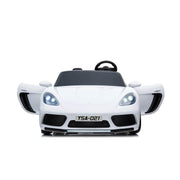 24v Porsche Panamera Style XXL Ride sur la voiture pour les enfants et les adultes blancs