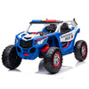KINGTOYS.ca 2027 24V Police Dune Buggy 2 Seater Ride On Car, Rubber Tires, Leather Seat With Remote Control