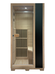 Blisspod, Vienna, Far Infrared Sauna Canadian Hemlock Very Low EMF Sauna, 3 Heaters – 1 Person