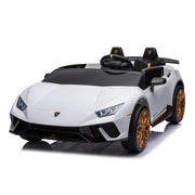 KINGTOYS.ca 2027 Licensed 24V Lamborghini Huracan 4x4 Complete Edition 2 Seater Kids Ride-On Cars With RC