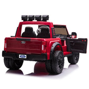 KINGTOYS.ca 2027 Licensed Ford F450 Custom Edition 24V Kids Ride-On Car Truck Rubber Tires, Leather Seat with Parental Remote