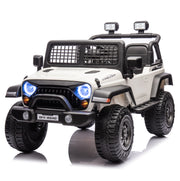 2026 12V Jeep Off Road Kids Ride On Car, Leather Seat, Rubber Tires With RC