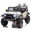 2026 12V Jeep Off Road Kids Ride On Car, Leather Seat, Rubber Tires With RC