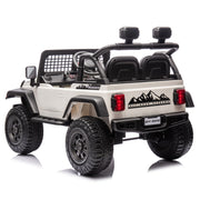 2026 12V Jeep Off Road Kids Ride On Car, Leather Seat, Rubber Tires With RC