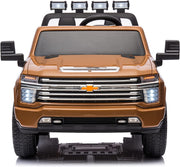 Licensed 24V Chevrolet Silverado 4x4 2 Seater Kids Ride On Car with RC