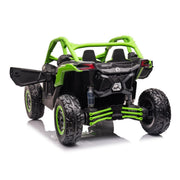 2027 Officially Licensed 2x24V LX Performance Can-Am Maverick 4WD Edition 2-Seater Pack Kids Ride on Buggy Eva Wheels Leather Seats RC