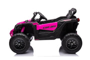 KINGTOYS.ca Licensed 24V Can Am Maverick Kids Ride On One Seater UTV, Rubber Tires, Leather Seat with RC