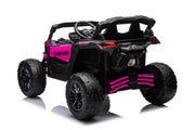 KINGTOYS.ca Licensed 24V Can Am Maverick Kids Ride On One Seater UTV, Rubber Tires, Leather Seat with RC