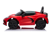 12V Chevrolet Corvette C8  Kids Ride On One Seater Electric Car with RC