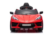 12V Chevrolet Corvette C8  Kids Ride On One Seater Electric Car with RC
