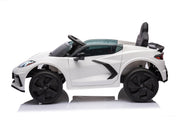 12V Chevrolet Corvette C8  Kids Ride On One Seater Electric Car with RC