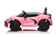 12V Chevrolet Corvette C8  Kids Ride On One Seater Electric Car with RC