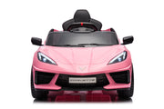 12V Chevrolet Corvette C8  Kids Ride On One Seater Electric Car with RC