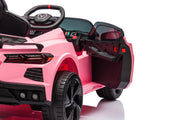12V Chevrolet Corvette C8  Kids Ride On One Seater Electric Car with RC