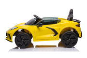 12V Chevrolet Corvette C8  Kids Ride On One Seater Electric Car with RC