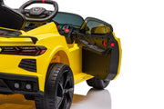 12V Chevrolet Corvette C8  Kids Ride On One Seater Electric Car with RC