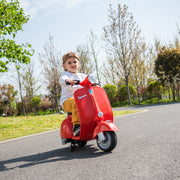KINGTOYS.ca 2026 Licensed 12V Vespa Kids Ride On Motorcycle