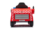 KINGTOYS.ca 2026 12V Kids Fire Truck Electric Ride On One Seater with Leather Seat and RC