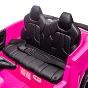 2027 Licensed 24V Chevrolet Corvette C8 Kids Ride On 2 Seater Car, Leather Seat, Rubber Tires